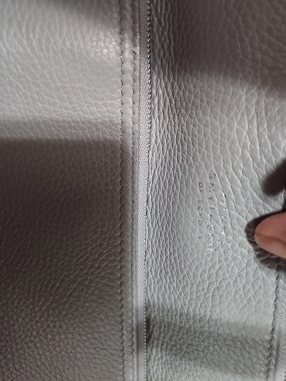 Smythson of Bond Street Pebble Leather Small Laptop Case